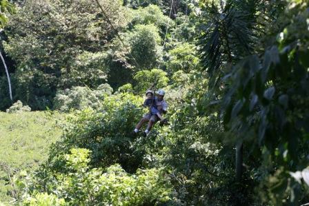 Ziplining over Costa Rican Rainforest!!